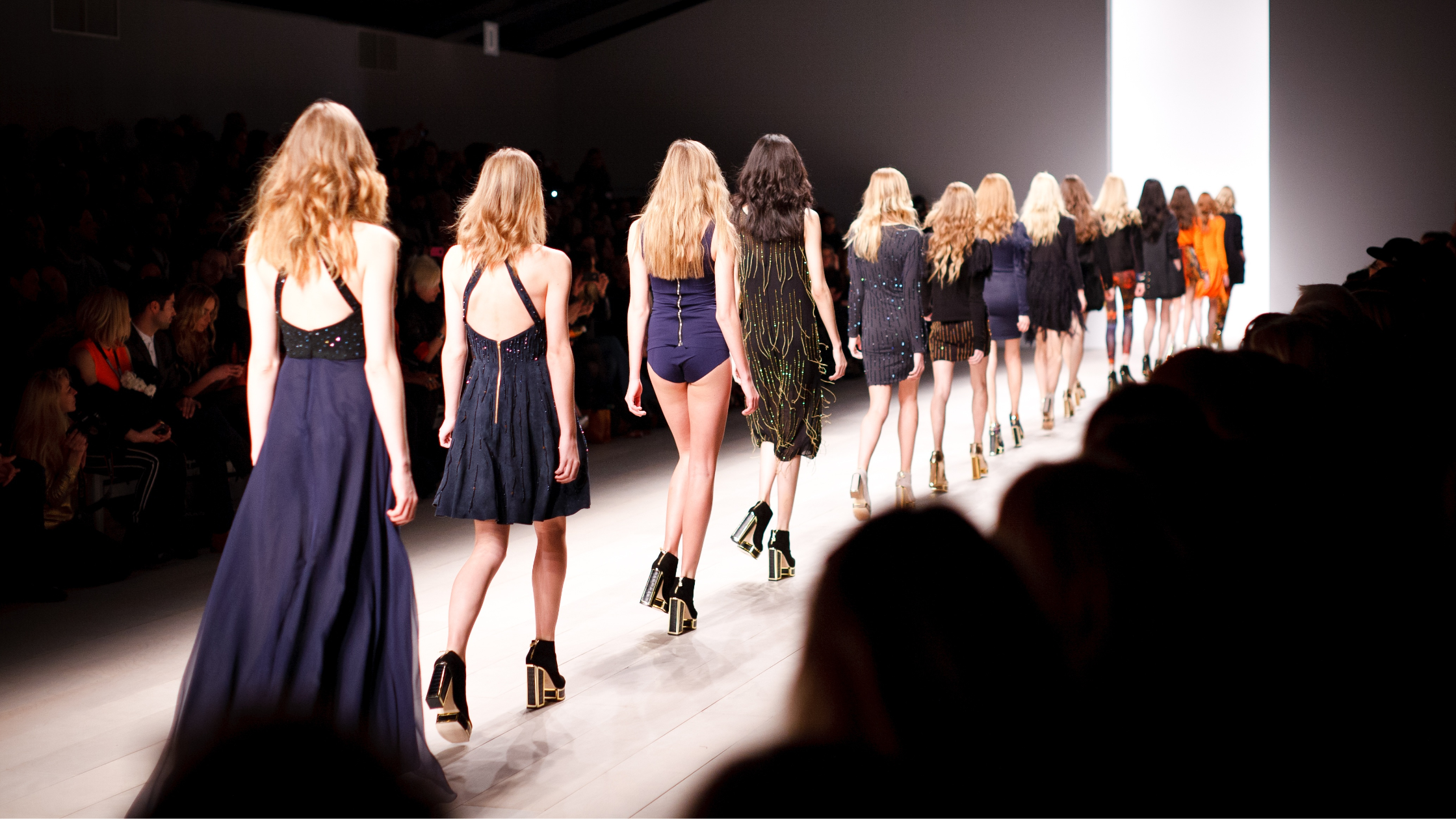 New York Fashion Week models walk catwalk